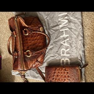 Brahmin handbag/matching wallet